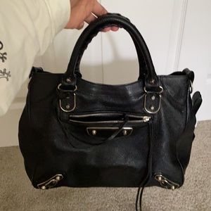 Black Balenciaga Velo Bag